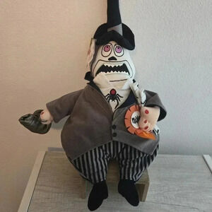 The Disney Store Tim Burton Nightmare Before Christmas Plush 2 Face Mayor Stuffe
